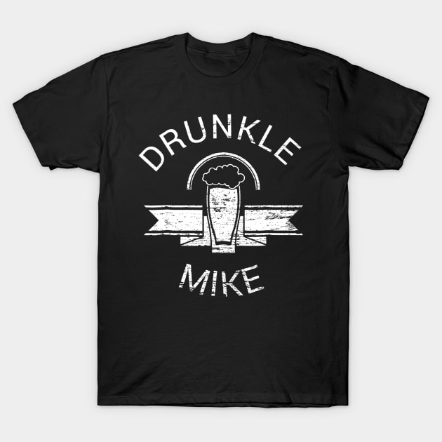 Mens Drunkle Mike Shirt  Funny Drunk Uncle Beer T-Shirt by lohstraetereva